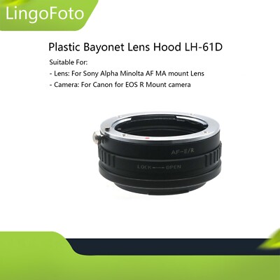 AF-EOS(R) Mount Lens Adapter for Sony Alpha Minolta AF MA Lens to EOS RF Camera