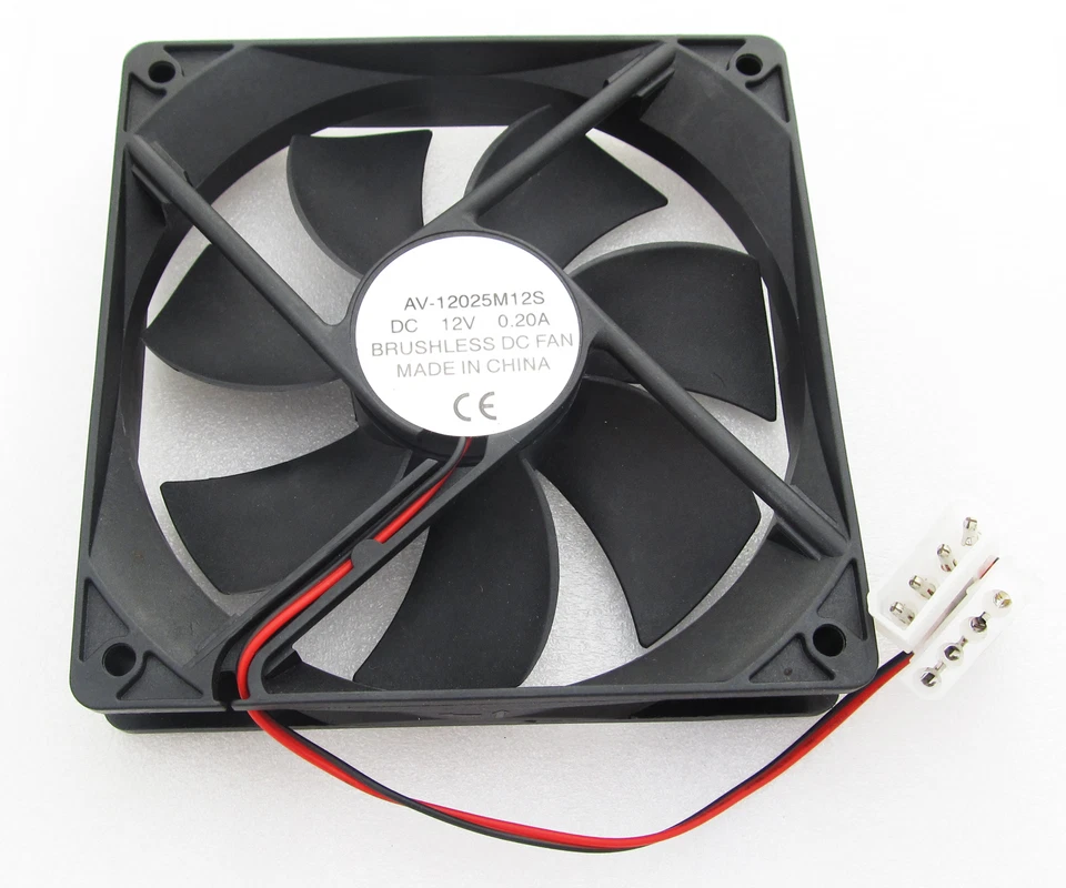 1pc 4 pin power supply Brushless DC Cooling Fan 12V 120x120x25mm 12025 - Image 2 of 3