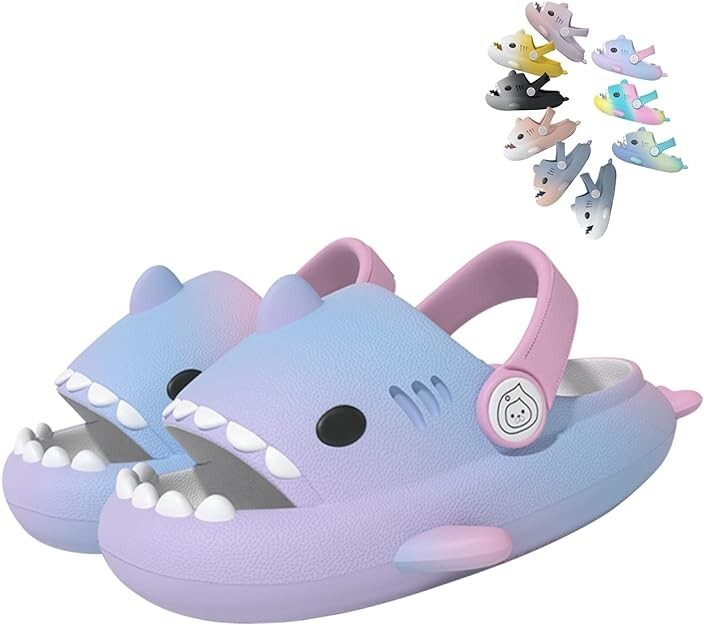 Slides For Kids Boys/Girls Sandals Sharks Cloud Anti-Slip Open Toe