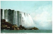 Vintage Postcard 1920 s Horseshoe Falls From Maid of The Mist Niagara Canada CAN