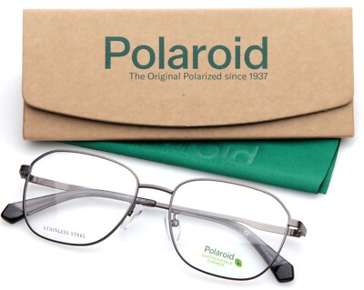 NEW Polaroid PLD D454/G R80 Gunmetal Eyeglasses Frame 54-17-145mm B42mm