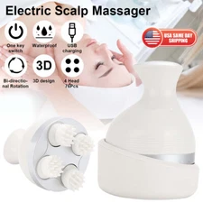 Portable Electric Rechargeable Head Scalp Massager Stress Relief Women Men Pets