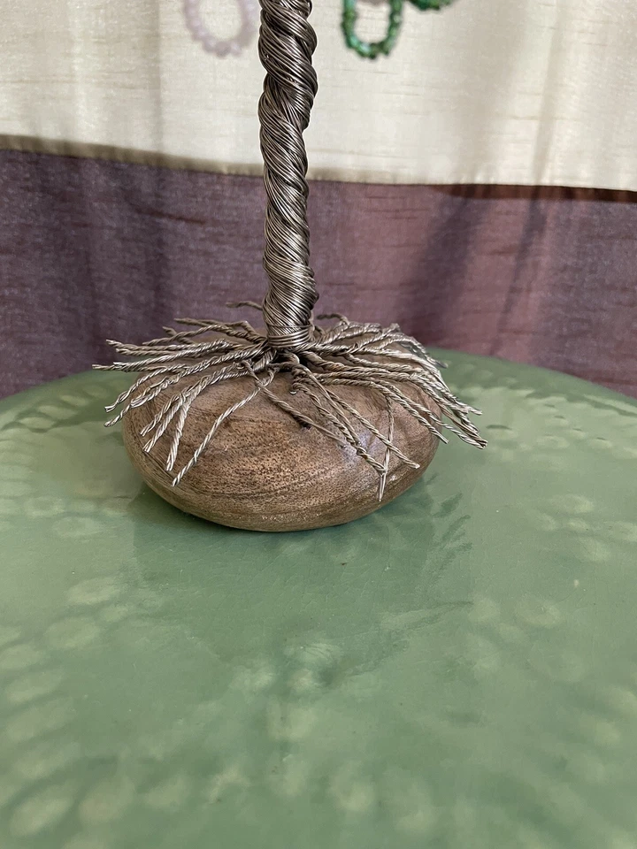 Уникальный подарок ручной работы из бисера проволока дерево бонсай - Изображение 4 из 4