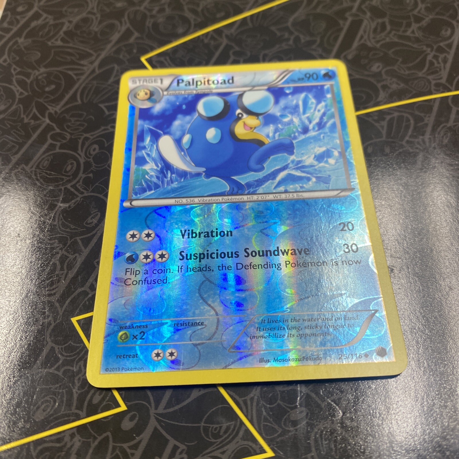 Pokemon Trading Card: Palpitoad Reverse Holo 25/116