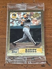 2001 Topps Archives GOLD Barry Bonds Reprint 1987 RC Insert Pack *RARE*
