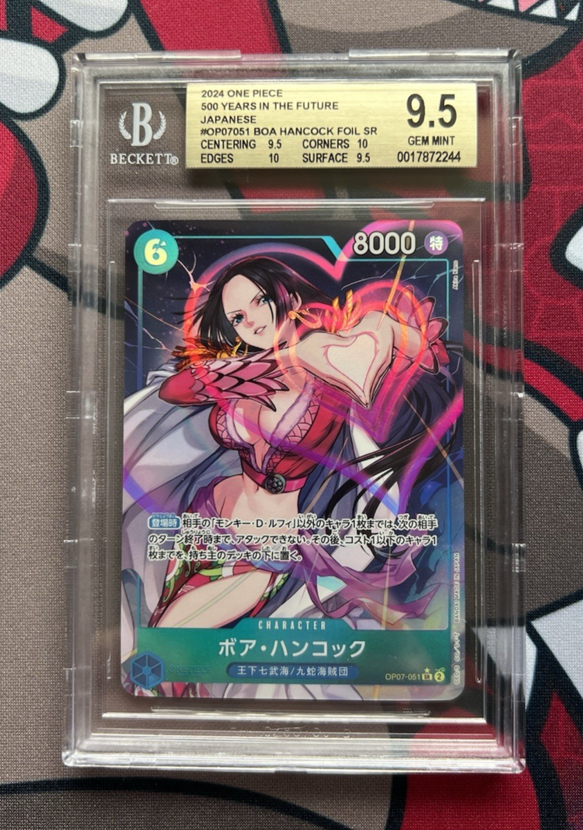 BGS 9.5 BOA HANCOCK OP07-051 SR ONE PIECE Japanese 500 Years in