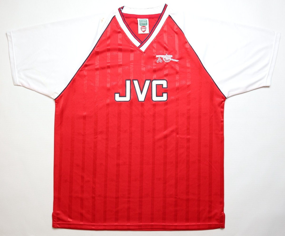 ARSENAL 1988/1989 HOME RETRO REPLICA FOOTBALL SHIRT SOCCER JERSEY
