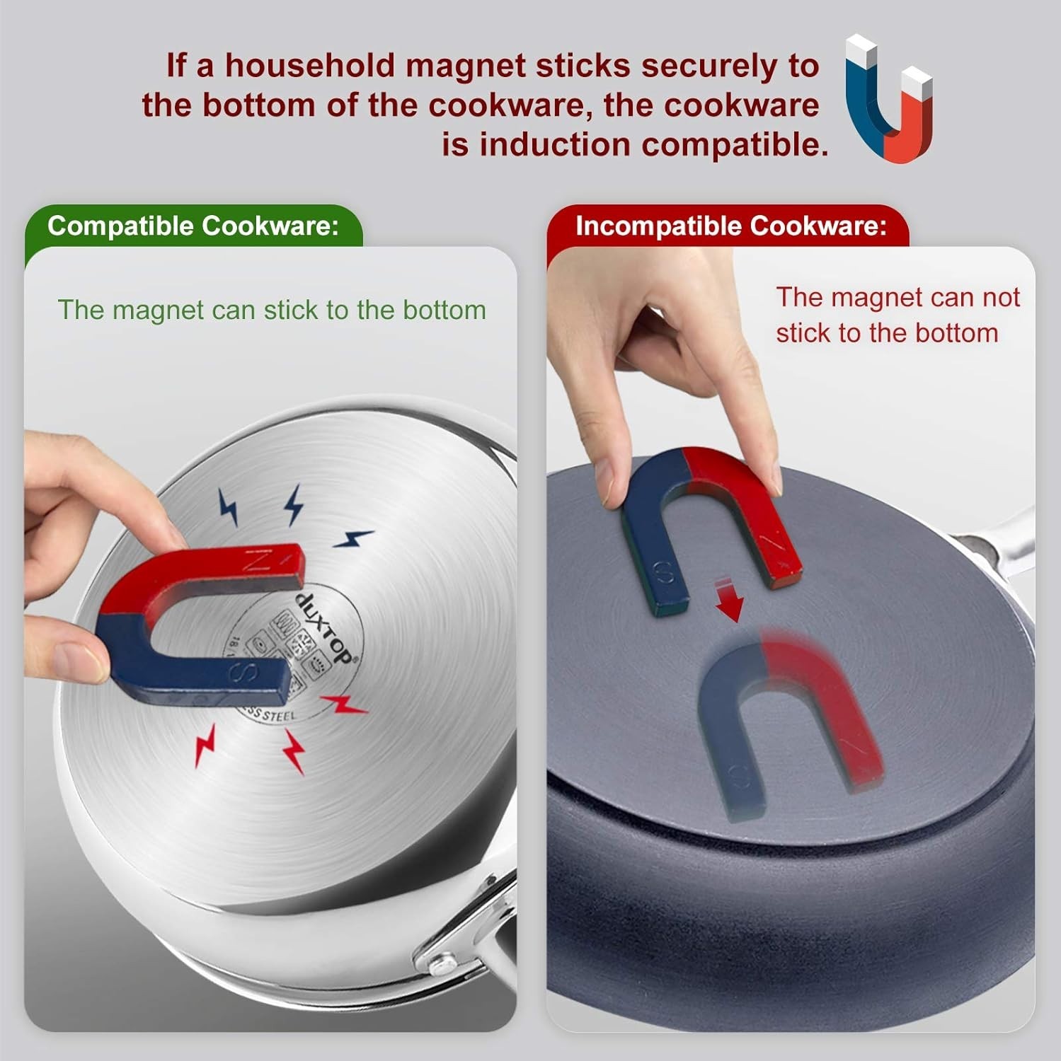 1800W Induction Cooktop - Lightweight Gold Countertop Burner for All Homes