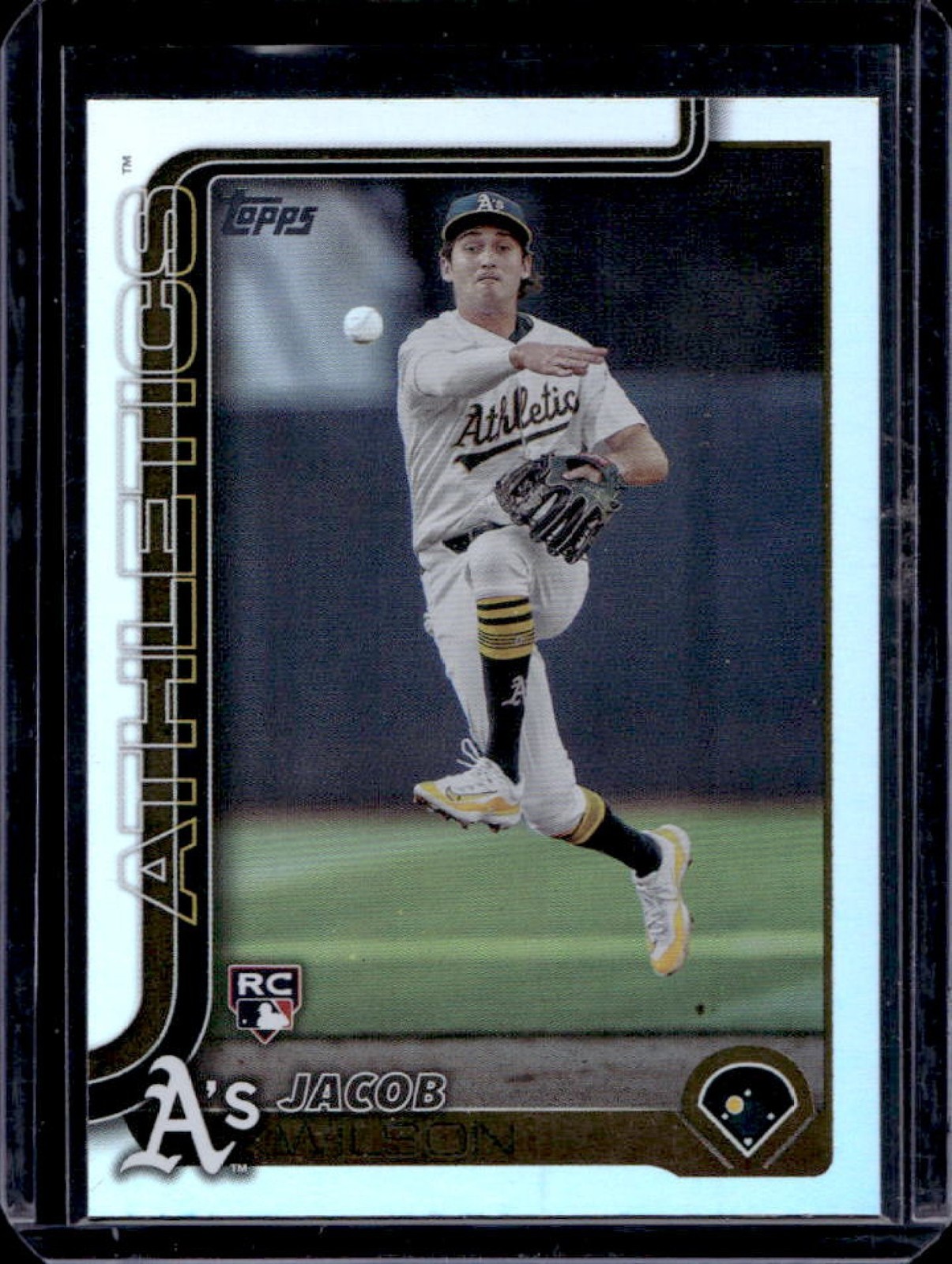 2025 Topps Jacob Wilson RC Rainbow Foilboard #314 Athletics