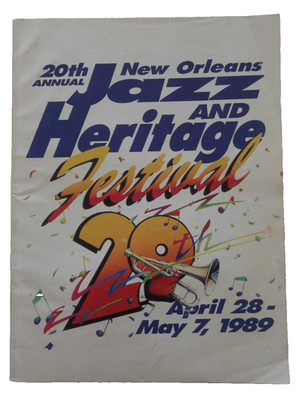 Jazz And Heritage Festival Programme / Guide 20Th Annual New Orleans May 1989
