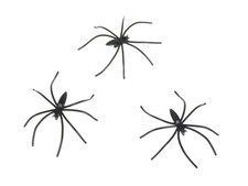 Deko Spinnen | 100 Stk | Halloween Scherzartikel Dekoration | 42x48mm