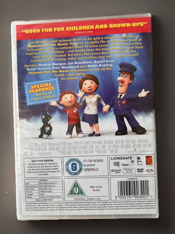 Postman Pat - The Movie (DVD, 2014) NEW & SEALED - Image 2 of 2