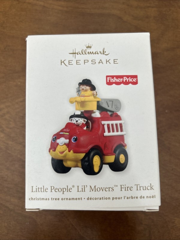Hallmark Keepsake "Little People Lil' Movers Fire Truck" 2011 Ornament  NEW