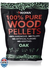 Kona 100 Oak Smoker Pellets, Intended for Ninja Woodfire Outdoor Grill, 2 lb