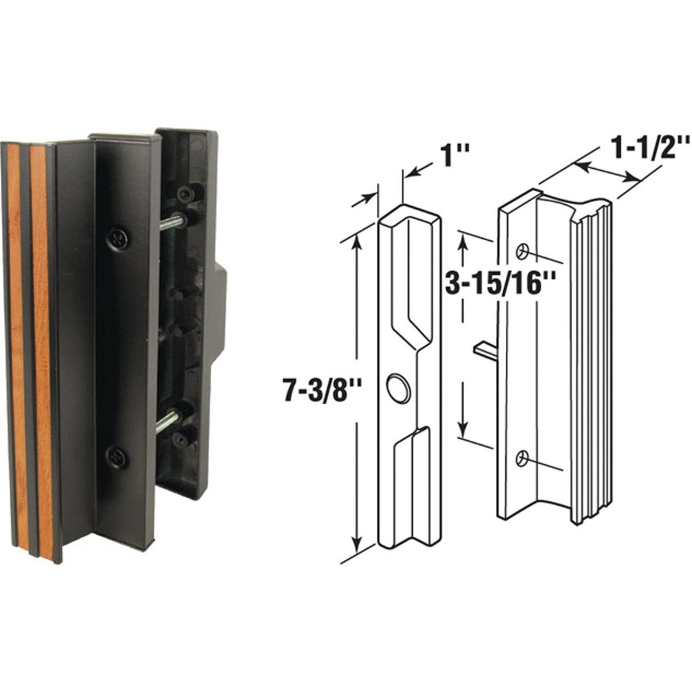 Prime-Line Mortise Sliding Patio Door Handle Set C 1058 PRIME-LINE C 1058