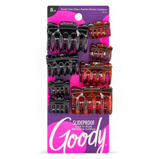 Slideproof Classics Claw Clips, 8 Ct, Assorted Sizes Colors, Lock in Style wit