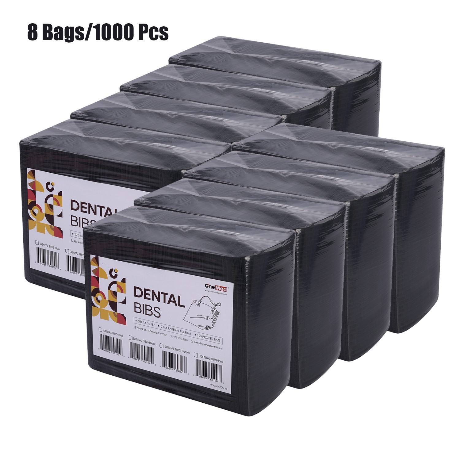 1000(8 Bags)Disposable Dental Bibs,Medical Tattoo Patient Towels bibs,13x18 inch