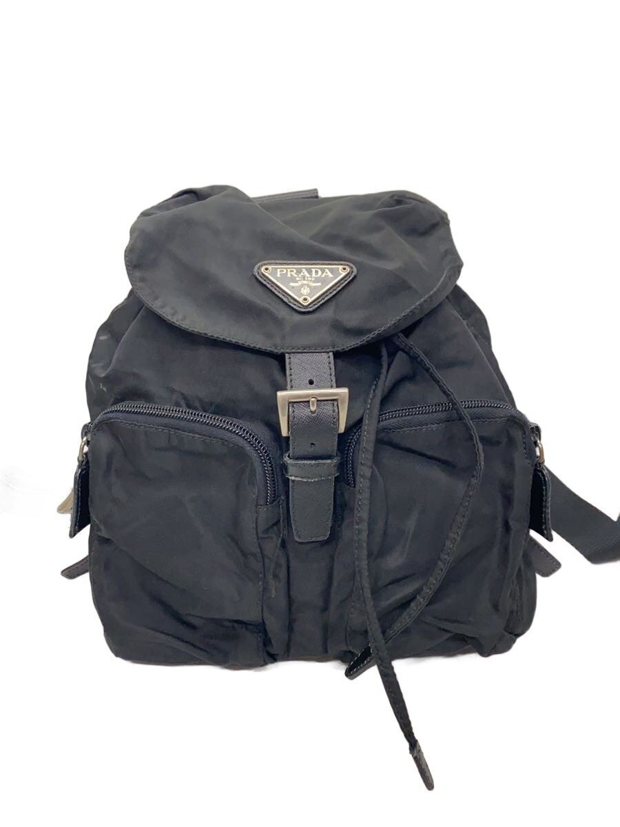 PRADA Backpack Nylon Black Solid From Japan Prada - image 1
