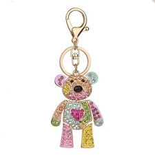 Unique Rhinestone Key Chains Beautiful Key Holders For Gifts Easy To Use