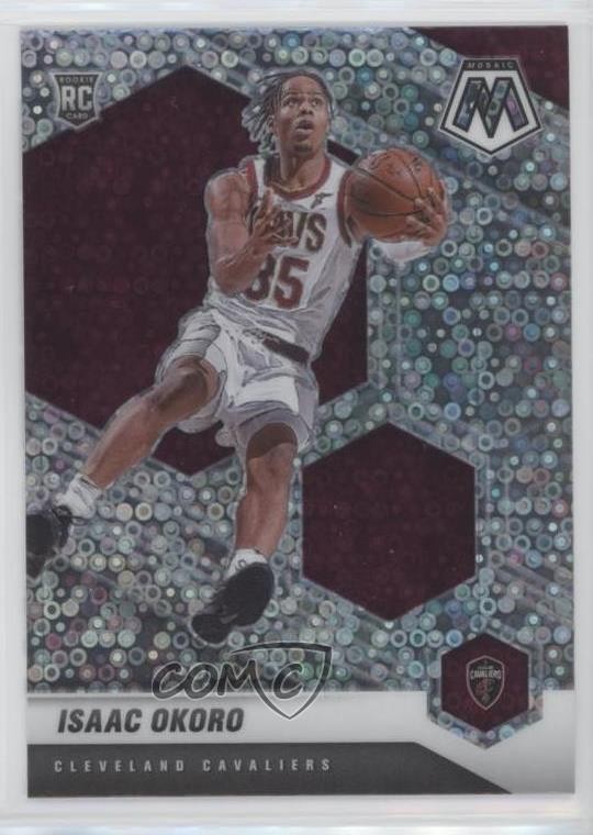 2020-21 Panini Mosaic Rookie Fast Break Silver Prizm Isaac Okoro #212 06t1