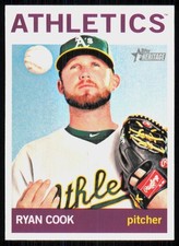 2013 Topps Heritage Ryan Cook Oakland Athletics #124