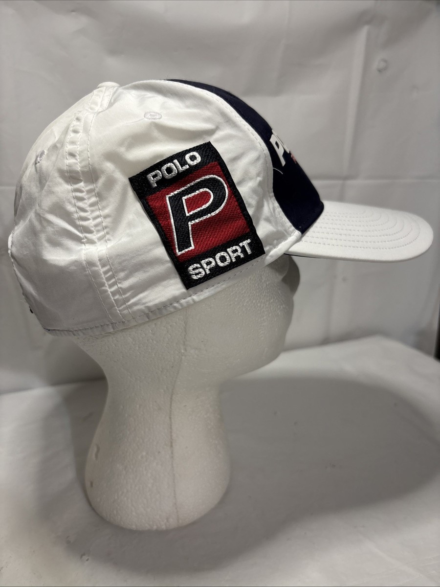 Ralph Lauren Polo Sport USA Flag Cruise Navy White Baseball