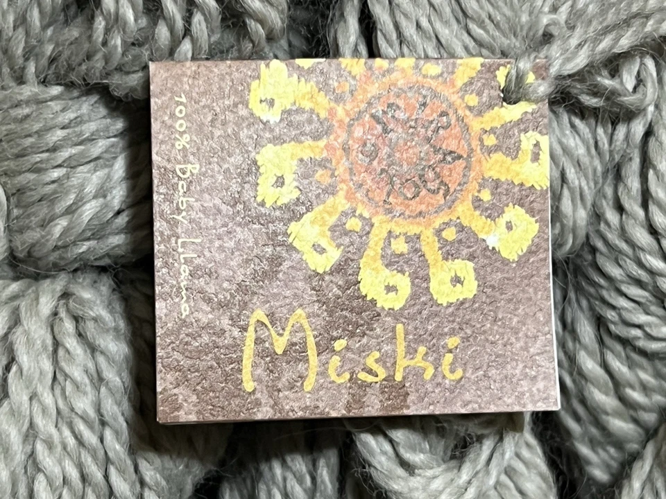 MIRASOL MISKI Yarn GREY #110 Set of 4 hanks, 50 gr ea. 100 % Baby Llama - Image 2 of 4