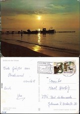 Mecklenburg Vorpommern Grüße   Ostsee: Fischerboot bei Sonnenuntergang 1977