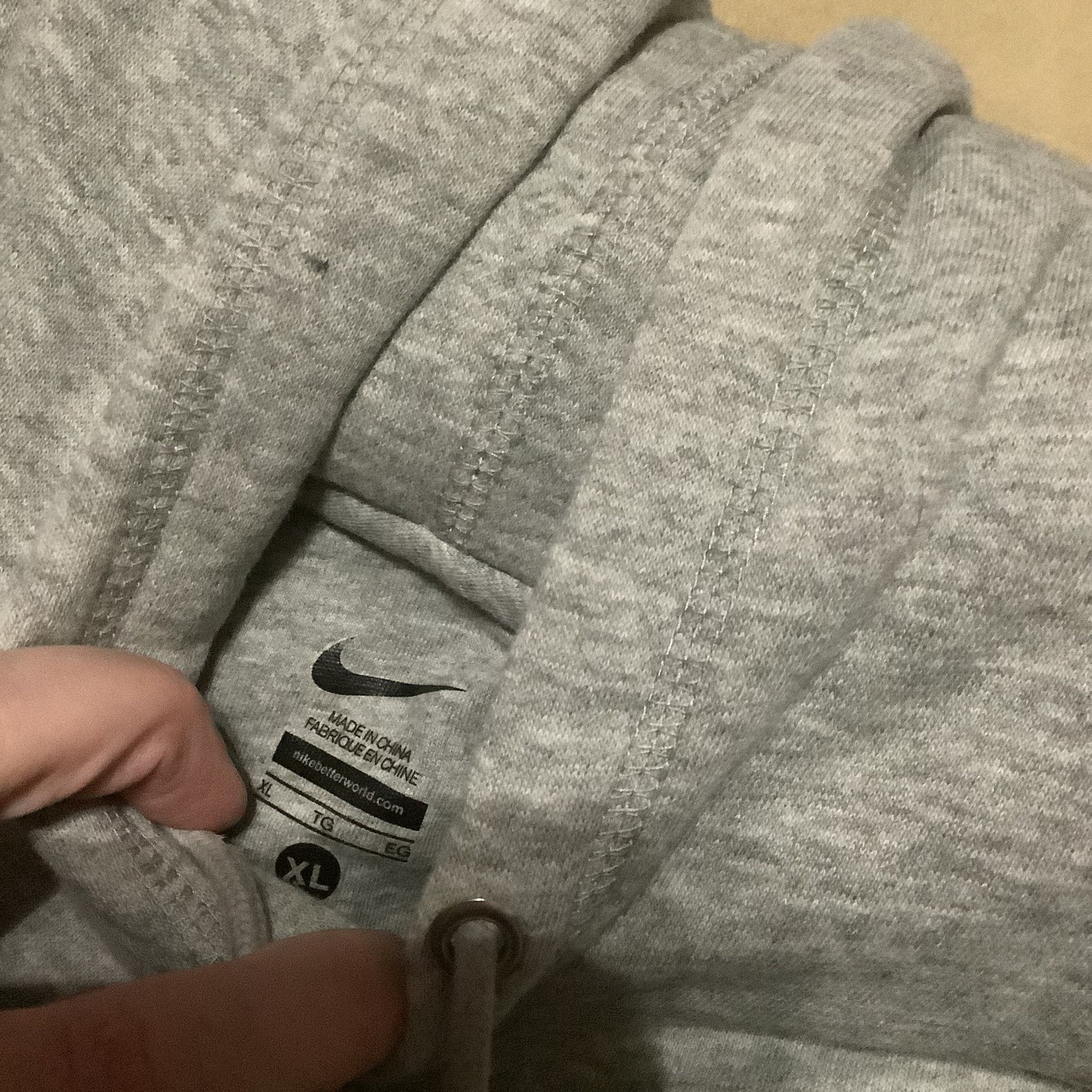 Chicago Bears Hoodie Mens XL Gray Pullover Fleece Football NFL Nike thumbnail 5