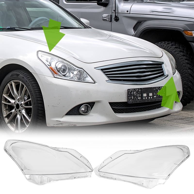 For 2010-2013 Infiniti G37 G35 G25 Q40 Headlight Headlamp Lens Cover Shell US