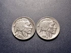 Lot of (2) 1938-D Buffalo Nickels