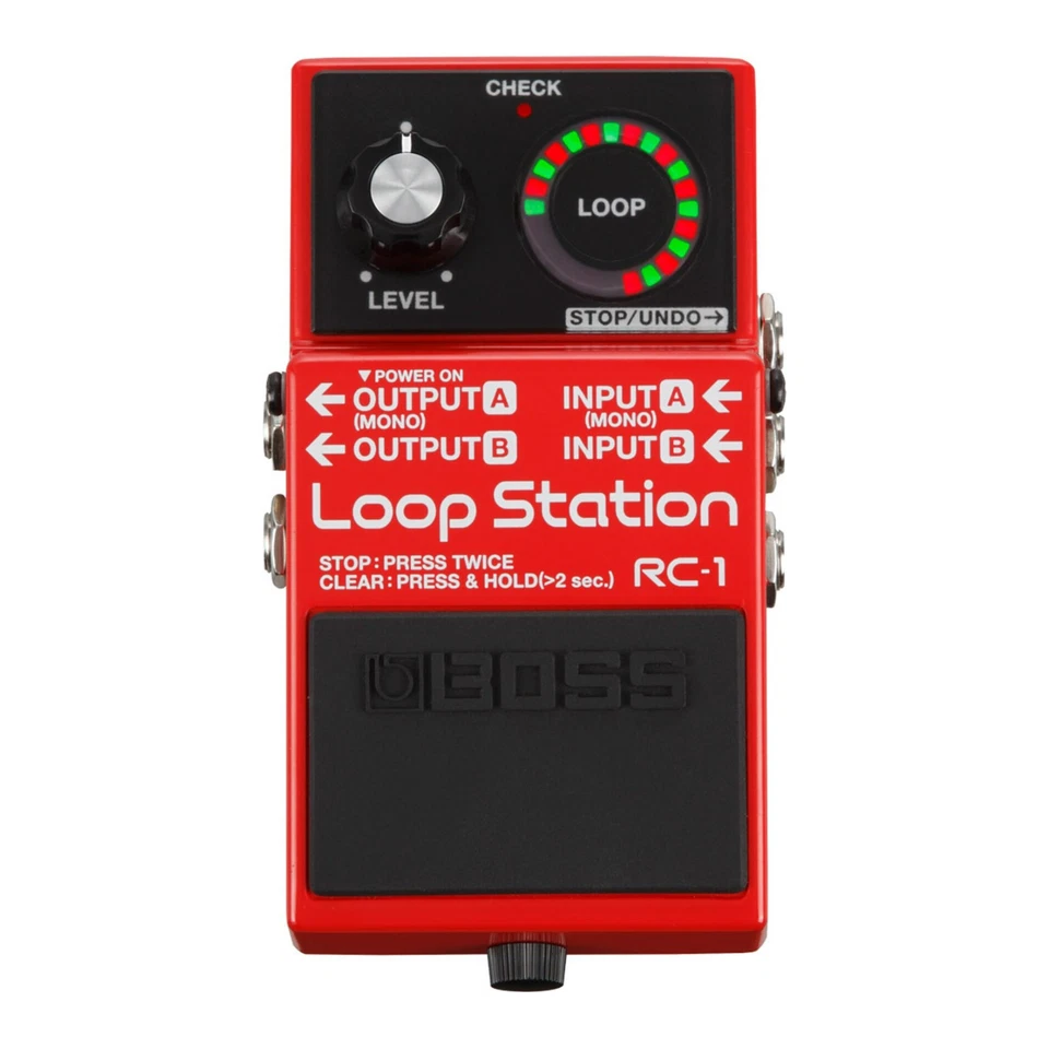 BOSS RC-1 Loop Station with Innovative Loop Indicator Battery and AC Power