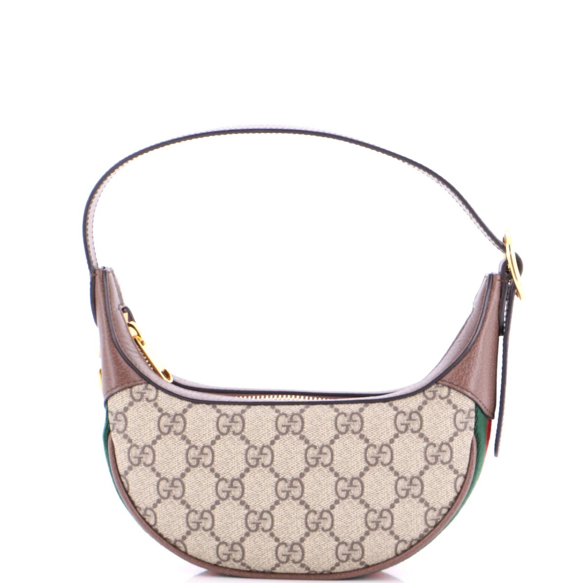 Gucci Ophidia Half Moon Bag GG Coated Canvas Mini | eBay