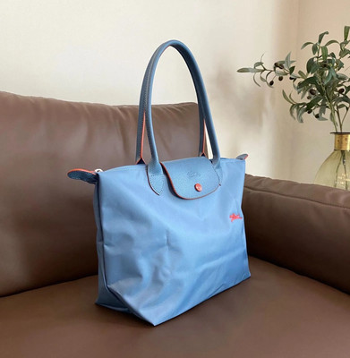 LONGCHAMP ライトブルー ショルダーバッグ　13800円→8880円 NWT Longchamp Le Pliage Club Small Medium Shoulder Tote