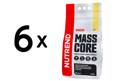 6 x Nutrend Mass Core, Vanilla - 5440g (10,42 EUR/kg)