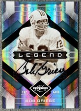 2009 Leaf Limited Legend Monikers #104 BOB GRIESE Dolphins #1/1 AUTO One of One