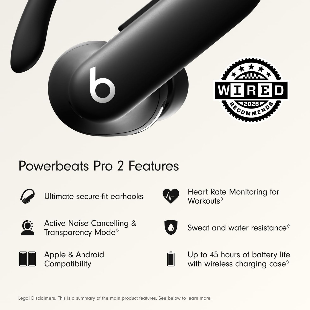 新品　Beats Powerbeats Pro 2 MX723PA/A Beats Powerbeats Pro 2 Wireless NC Earbuds Jet Black MX723LL