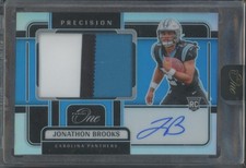 2024 Panini One Football Jonathon Brooks #313 Precision RC Rookie Patch Auto /99