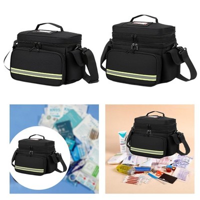Leere Erste Hilfe Tasche Notfall Kits Organizer mit Griff abnehmbarer Riemen
