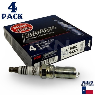 4 Pack NGK Iridium IX 94374 Spark Plugs LTR6IX