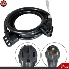 For Trailer Motorhome Camper 50Amp 15FT RV Extension Cord Rain Proof Power Cable