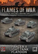 Battlefront Miniatures Flames of War German Panzer II Light Tank Platoon GBX108