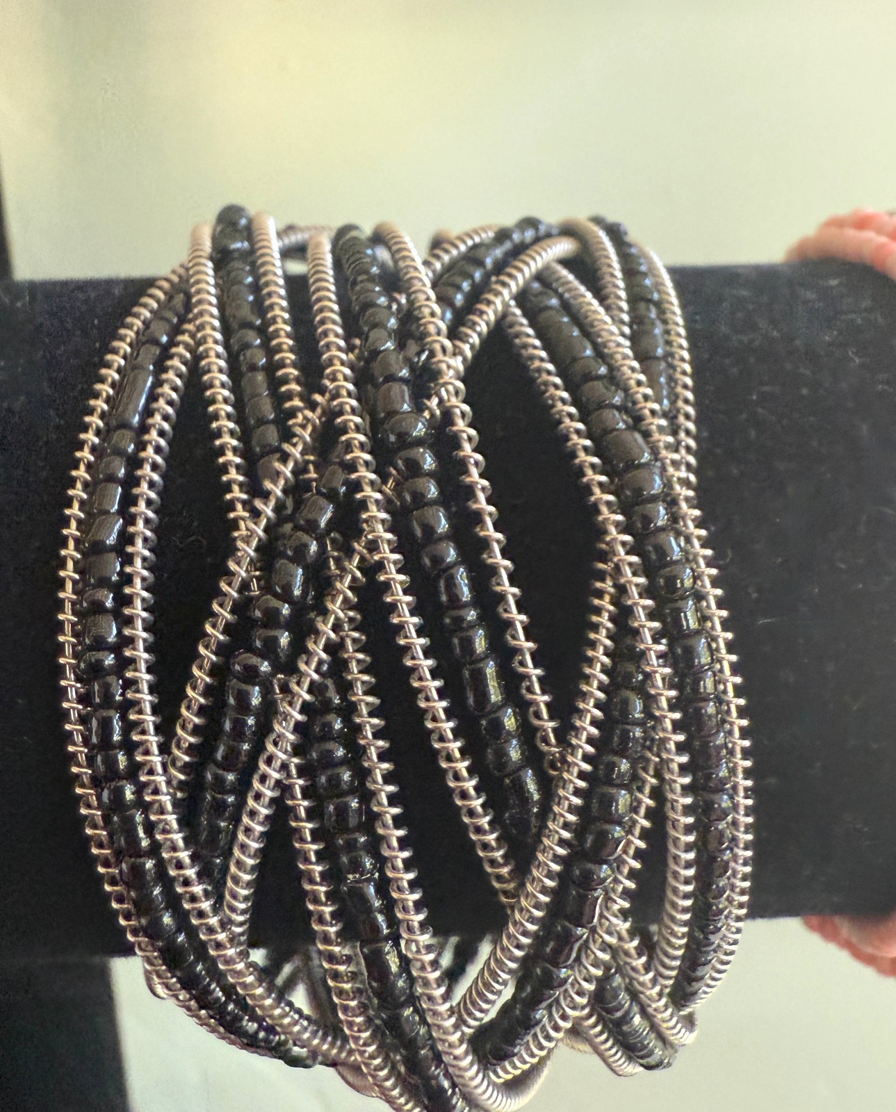 4 Memory wire bracelets SET 4 Adjustable spiral w… - image 3