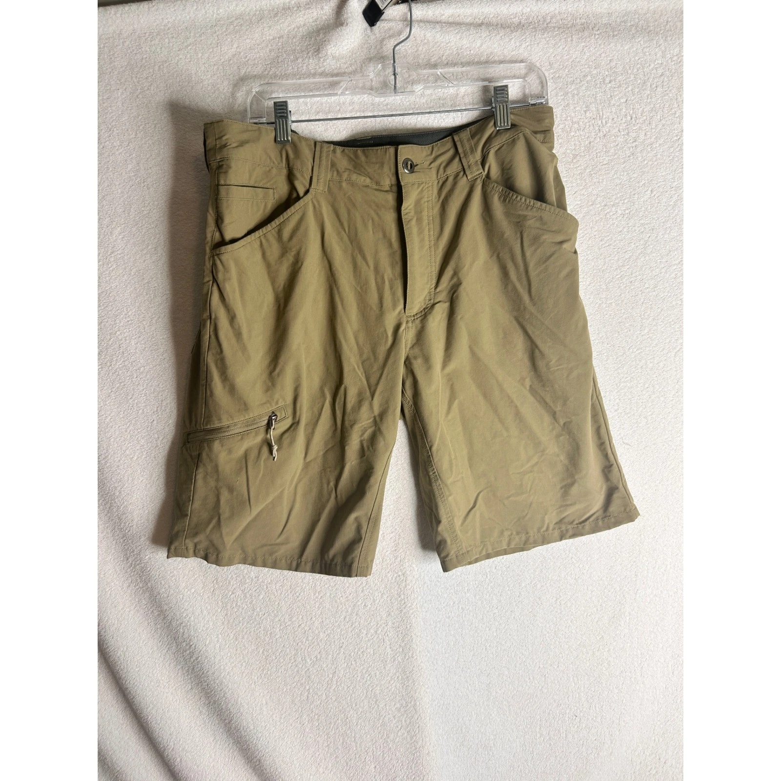 Patagonia Mens Quandary Shorts 34 Ash Tan Hiking Outdoor Nylon Stretch 57826