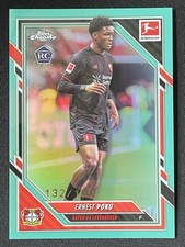 Ernest Poku 2025-26 Topps Chrome Bundesliga Aqua Refractor Base RC /199 #64