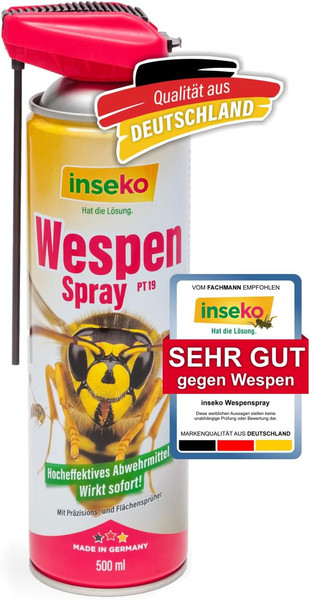 Wespenspray Mit SprüHrohr 500Ml - Profi Wespen-Abwehr Spray Mit Sofortwirkung --image