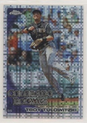 2010 Topps Chrome X-Fractor Troy Tulowitzki #143 1q9