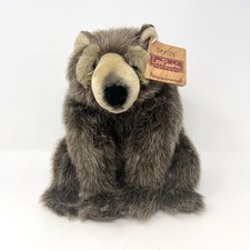 Dakin Lou Rankin Rare Plush IAN Spectacle Bear Stuffed Realistic 11" Sitting