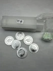 Roll Of 50 1/10 .999 Fine Silver St.Helena Guinea Round East India £10 Pounds #4