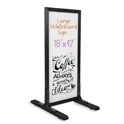 Large Whiteboard Sign - Free Standing Magnetic Sidewalk Sign - Outdoor Menu f...